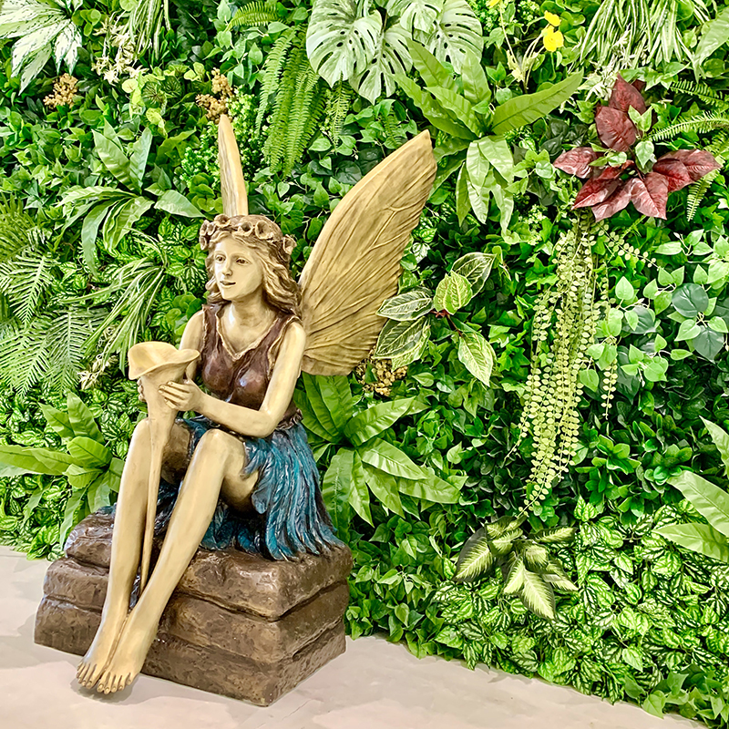 Angel Flying Statue & Garden Figurines: Serene Additions to Outdoor Spaces