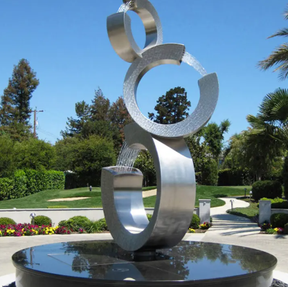 Modern Elegance: The Stainless Steel Fountains for Contemporary Spaces