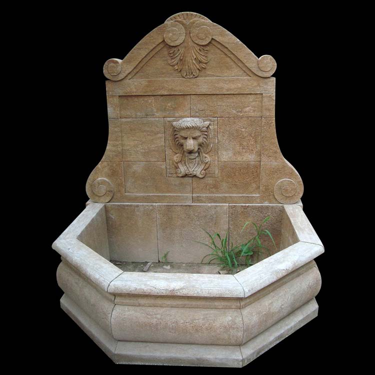 Wall-Mounted Stone Fountains for Courtyards and Patios