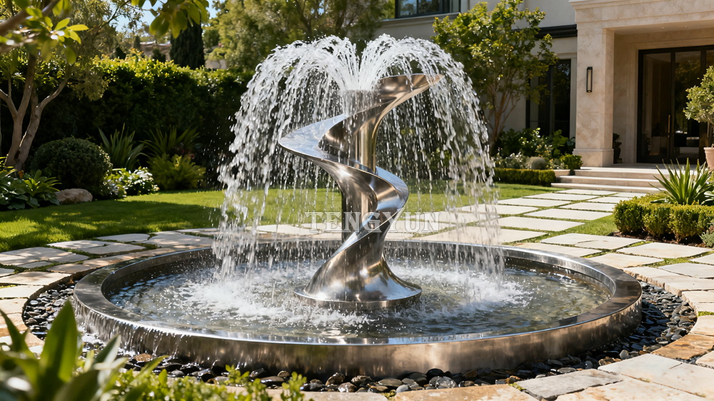 Modern Elegance: The Stainless Steel Fountains for Contemporary Spaces