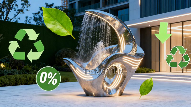 Modern Elegance: The Stainless Steel Fountains for Contemporary Spaces