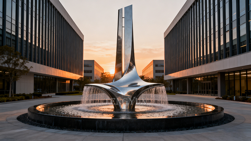 Modern Elegance: The Stainless Steel Fountains for Contemporary Spaces