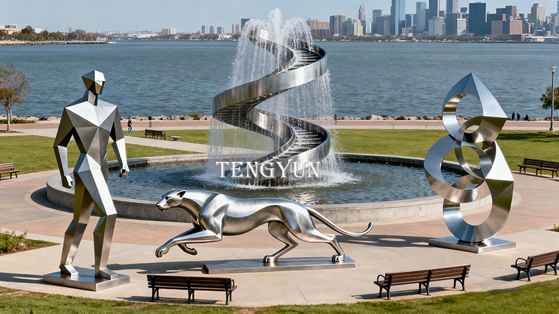 Modern Elegance: The Stainless Steel Fountains for Contemporary Spaces