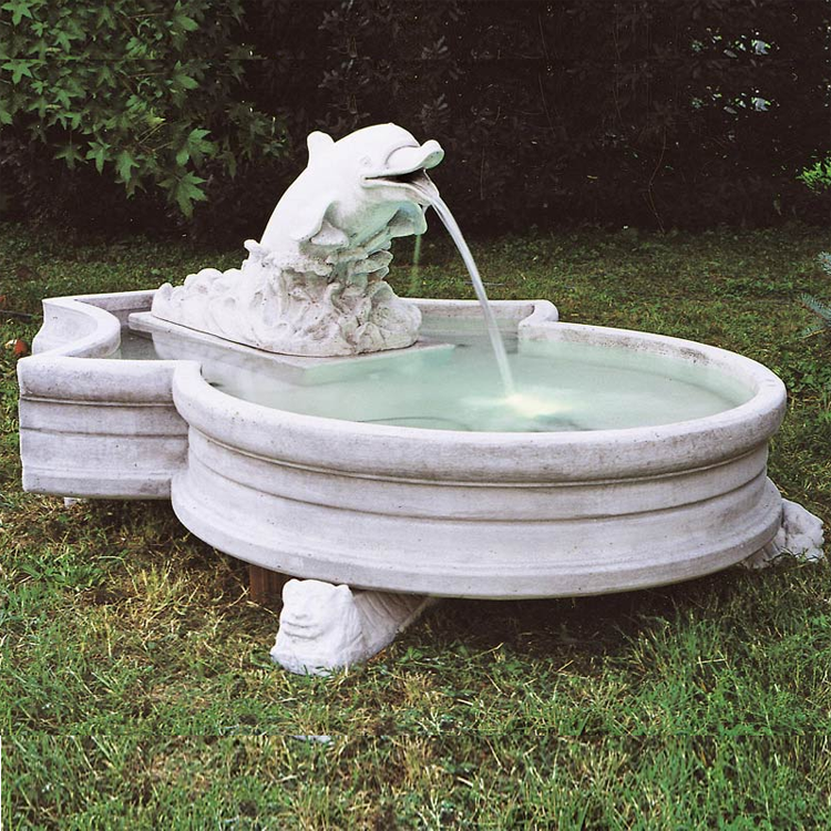 Animal-Themed Stone Fountains: Lions, Horses, Dolphins and More