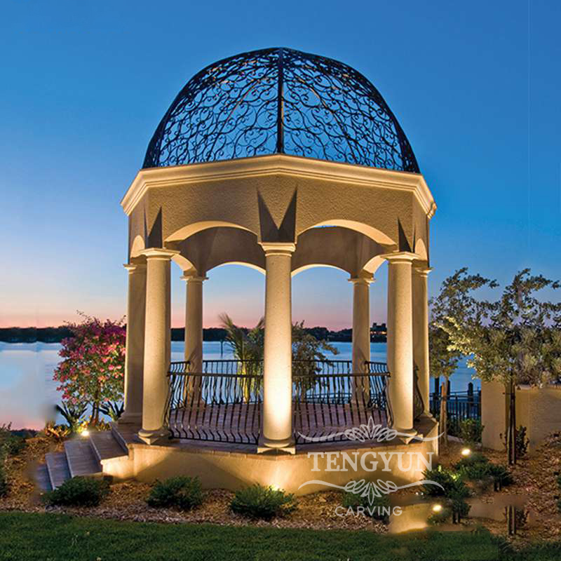 Luxury Stone Pavilions Shaping Outdoor Spaces