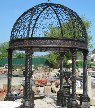 Gazebo cast iron antique finish care