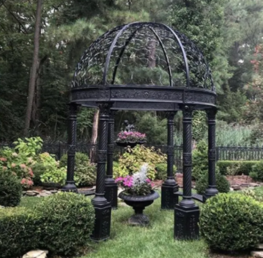 Gazebo cast iron antique finish care