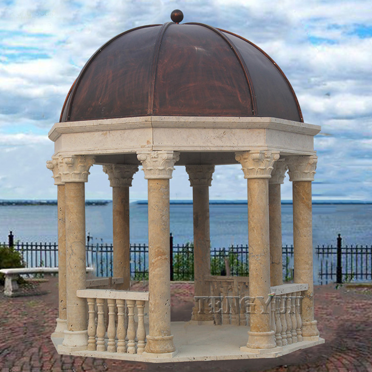 How to Integrate a Stone Gazebo into Landscape