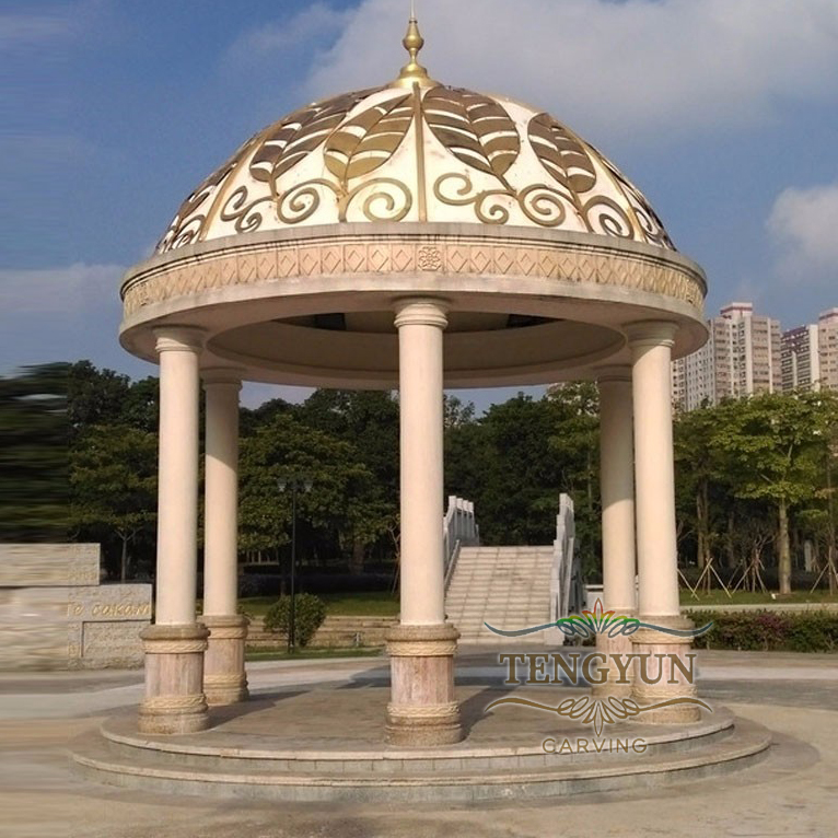 How to Integrate a Stone Gazebo into Landscape