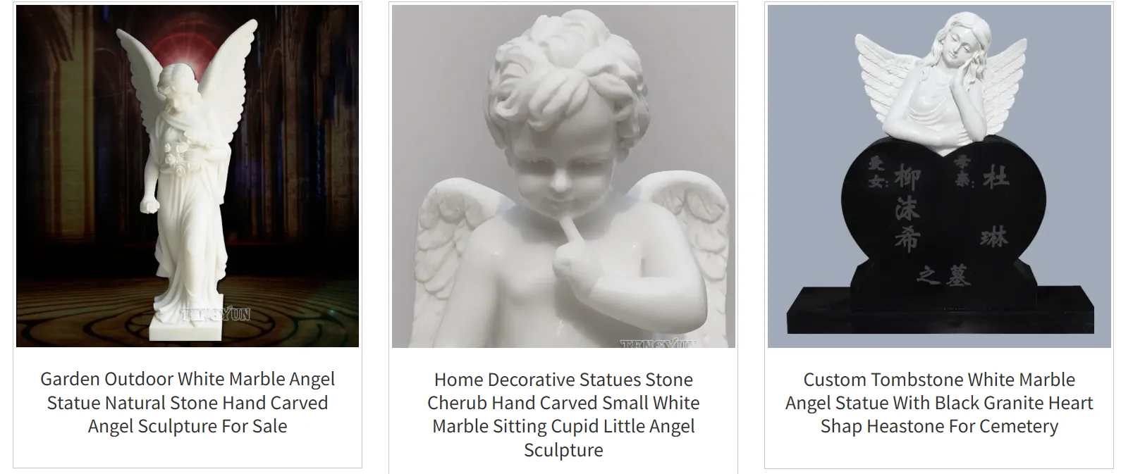 Angel Figurines for Sale with Floral Motifs