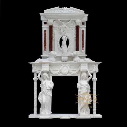 Custom Stone Fireplace Mantel: Elegant Craftsmanship for Luxury Interiors