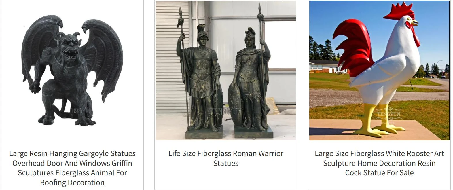 Large Fiberglass Statues for Sale with UV Protection Features