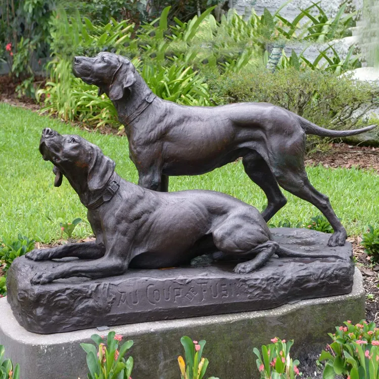 custom bronze dog sculpture