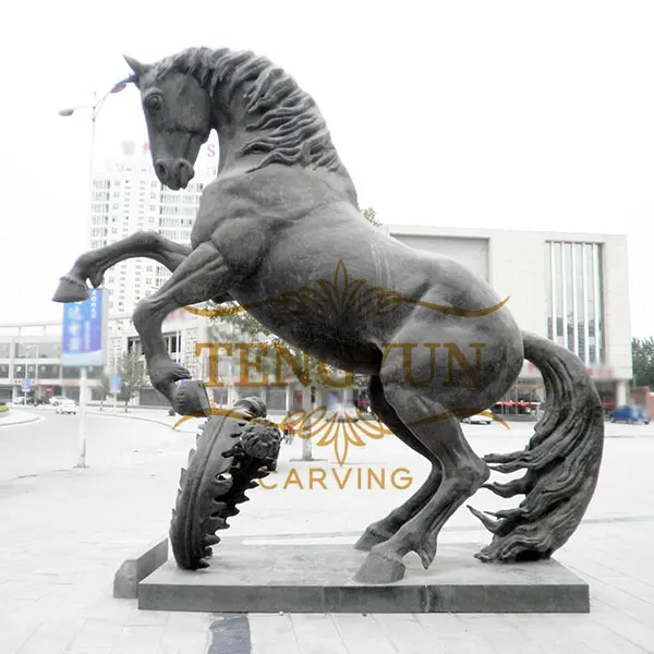 Large size city landmark bronze horse sculpture