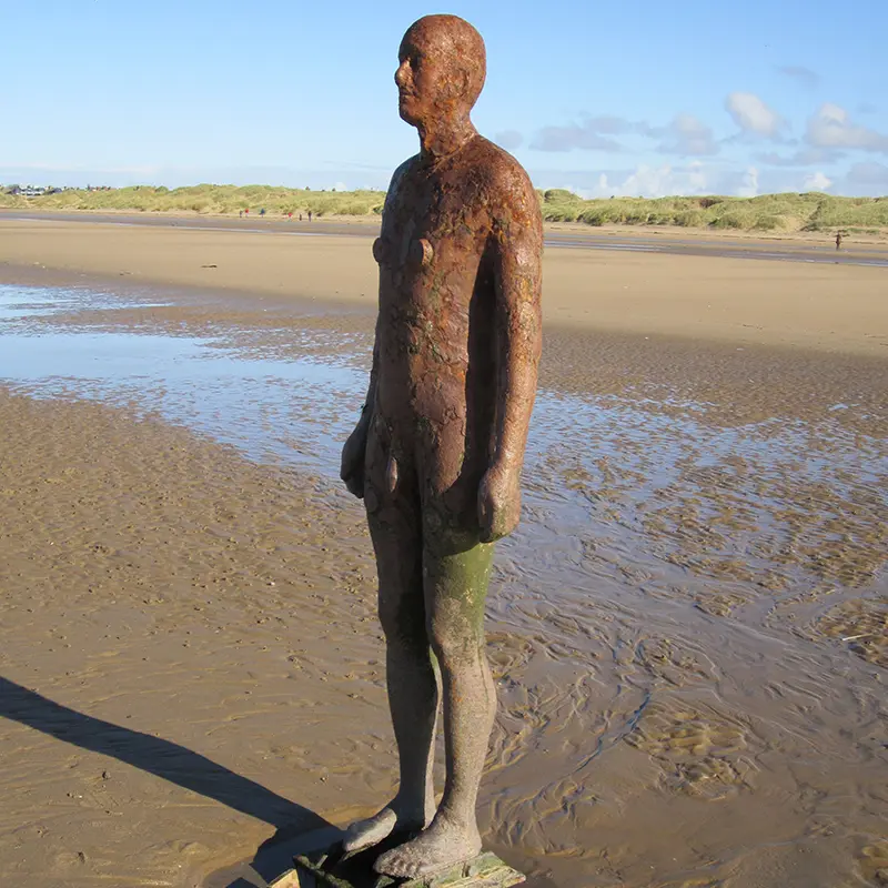 Cast iron figure statue