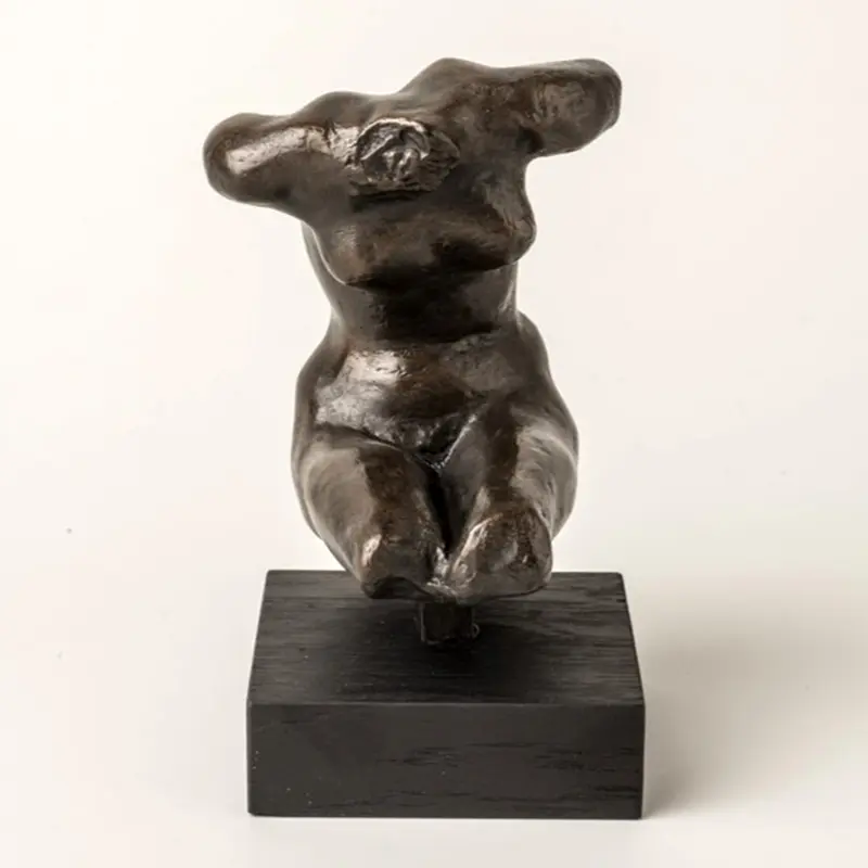 Custom Made Life Size Bronze Torso Nude Statue For Home Decoration