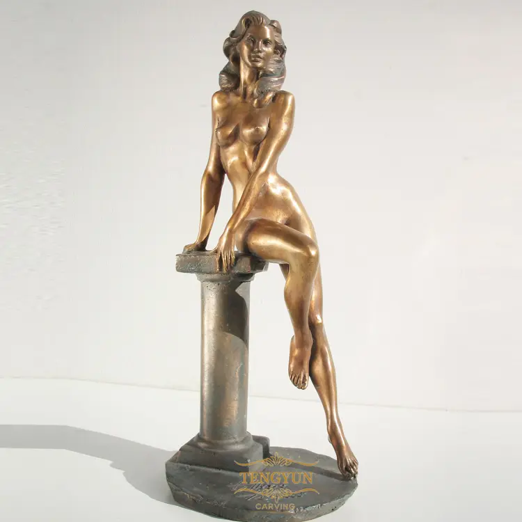 Decorative Figure Woman Nude Art Model Sculpture Life Size Sexy Slim Girl Statue For Sale