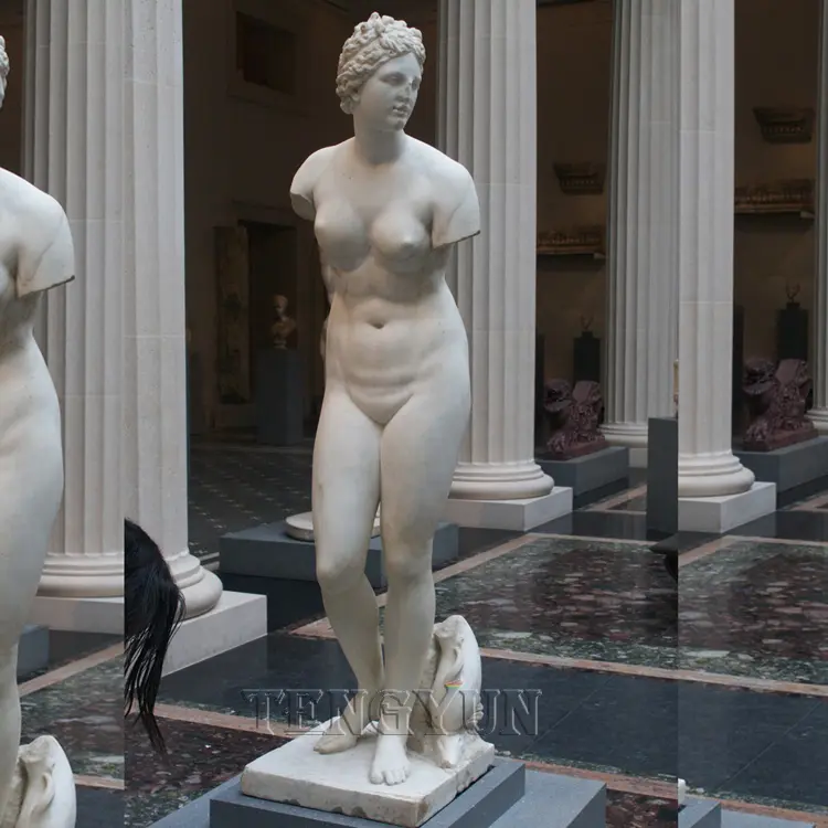 Famous Life Size Ancient Goddess Nude Roman Female Statue White Marble Greek Aphrodite Venus Sculpture