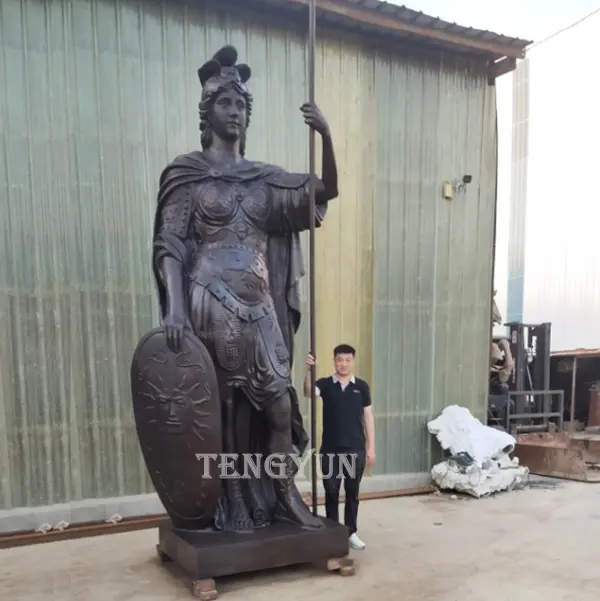 Large Size Female Bronze Warrior Statue For Sale Garden Outdoor Decor