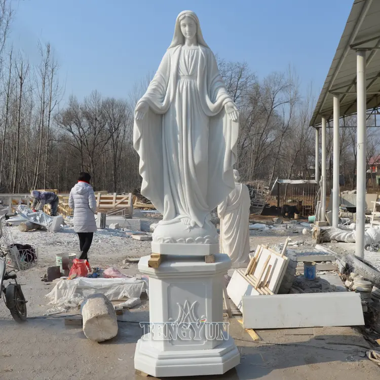 Garden Outdoor Decor Stone Mother Virgin Mary For Sale