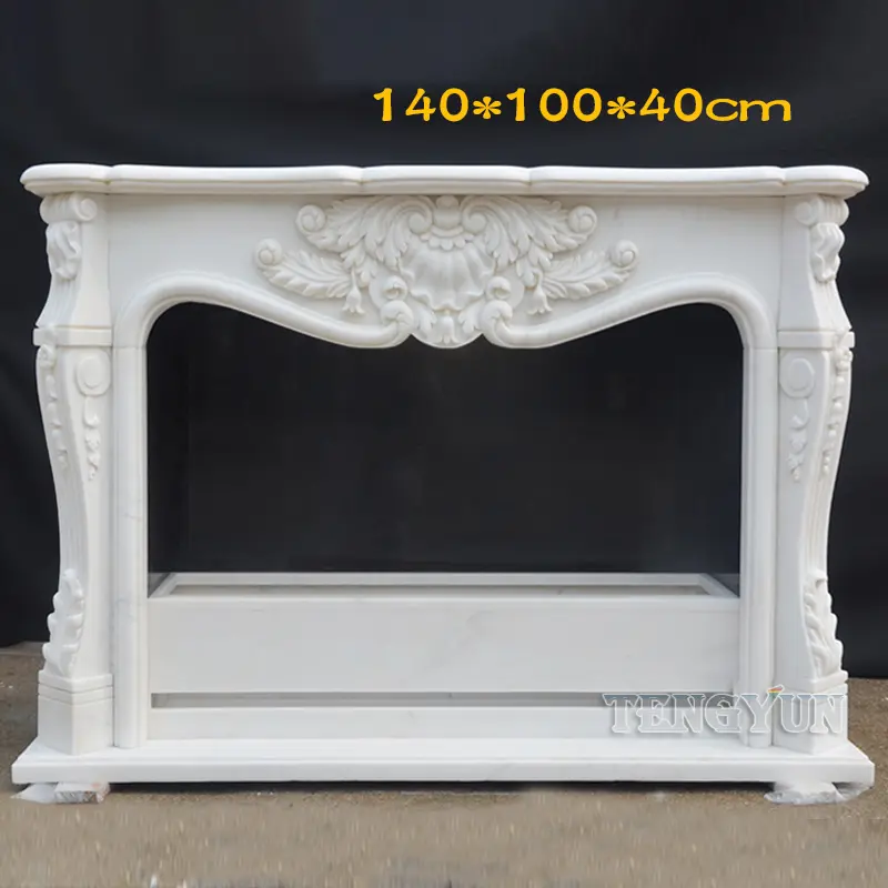 Hand Carving Customize Stone Fireplace Mantel Surrounds Decor Electric Fireplace Insert Marble Fireplace Frames