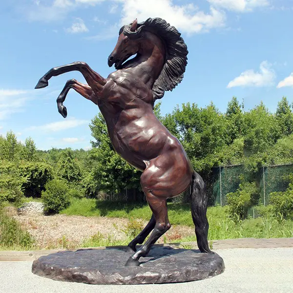 Large Size Standing Bronze Horse Statues for Sale