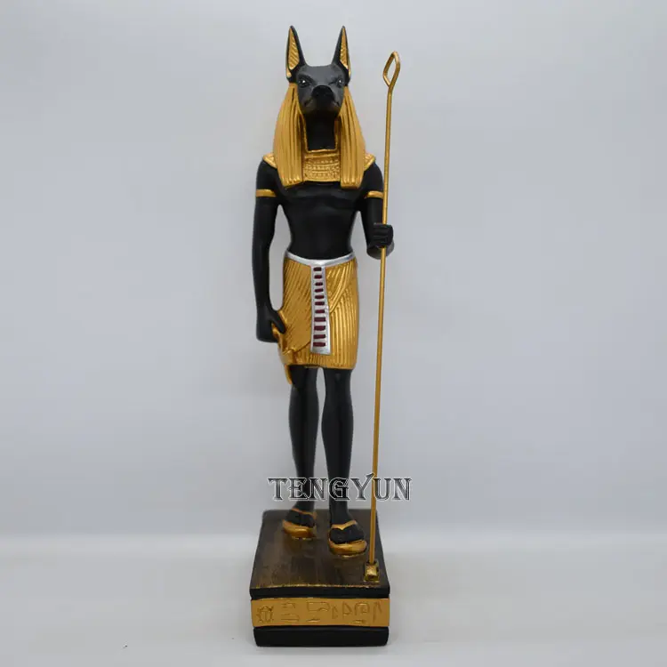 Antique Egyptian bronze anubis statues Large size outdoor garden decorative sculpture