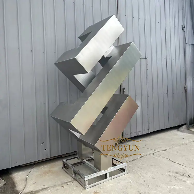 Modern Art Outdoor Decorative Abstract Stainless Steel Sculpture For Sale