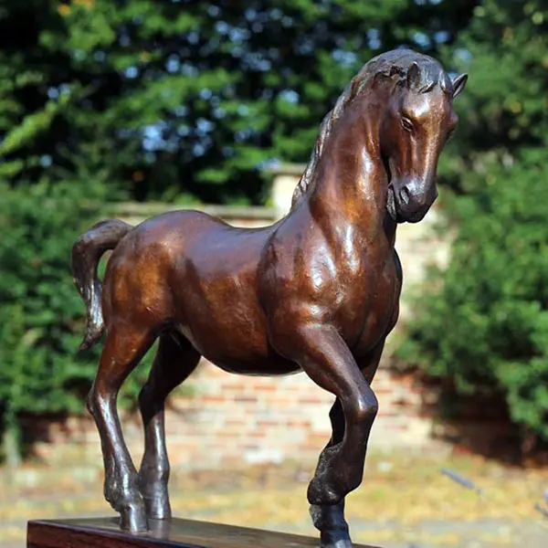 Outdoor Garden Bronze Animal Horse Sculpture