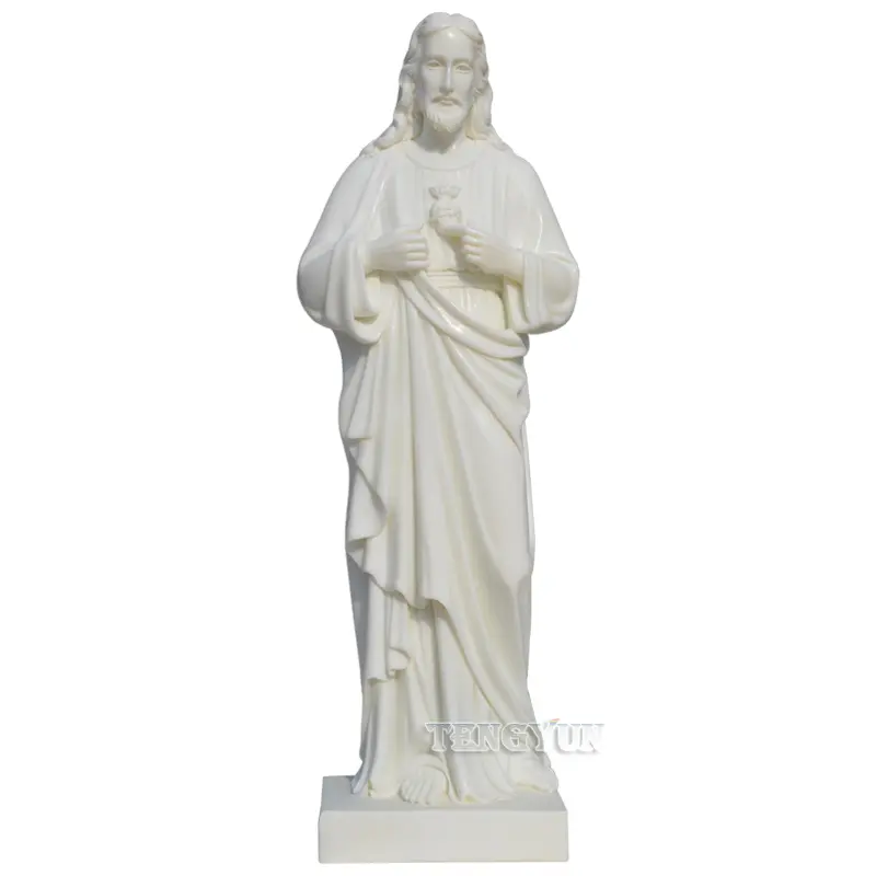 Religious Church Decorative Jesus Christ Statue Hand Carved Stone Joseph Sculpture For Sale