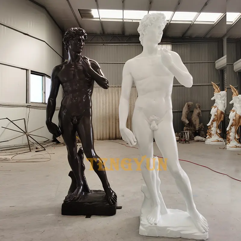 Replicas of Michelangelo’s David Statue Fiberglass Statue Of David Sculpture For Sale