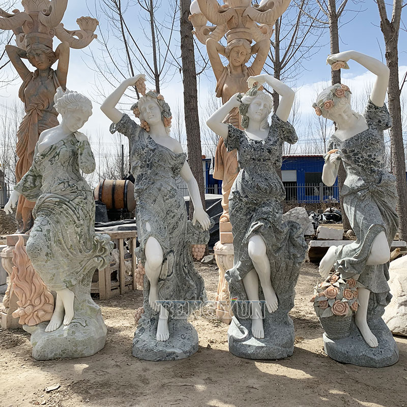 A Collection of God Four Season Statues