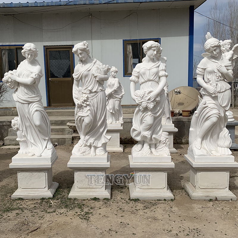 A Collection of God Four Season Statues