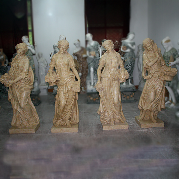 A Collection of God Four Season Statues