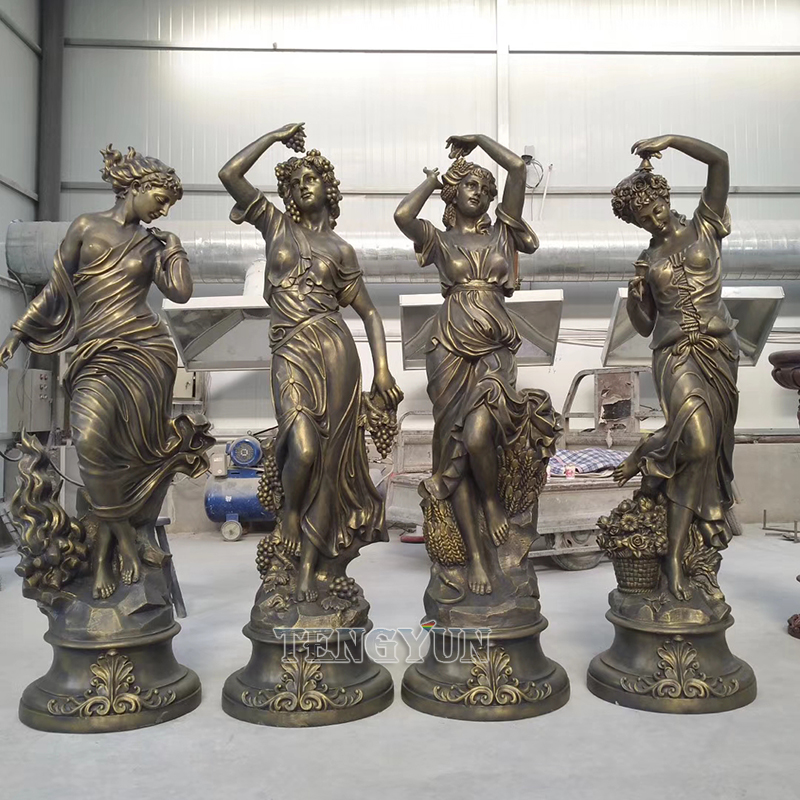 A Collection of God Four Season Statues