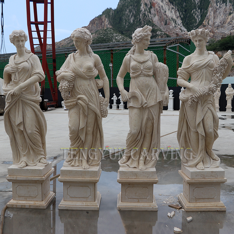 A Collection of God Four Season Statues