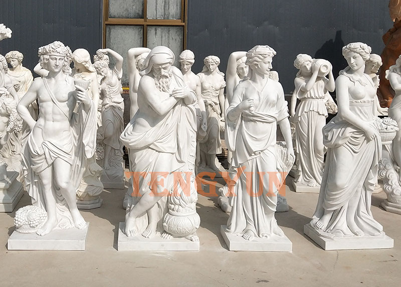 A Collection of God Four Season Statues