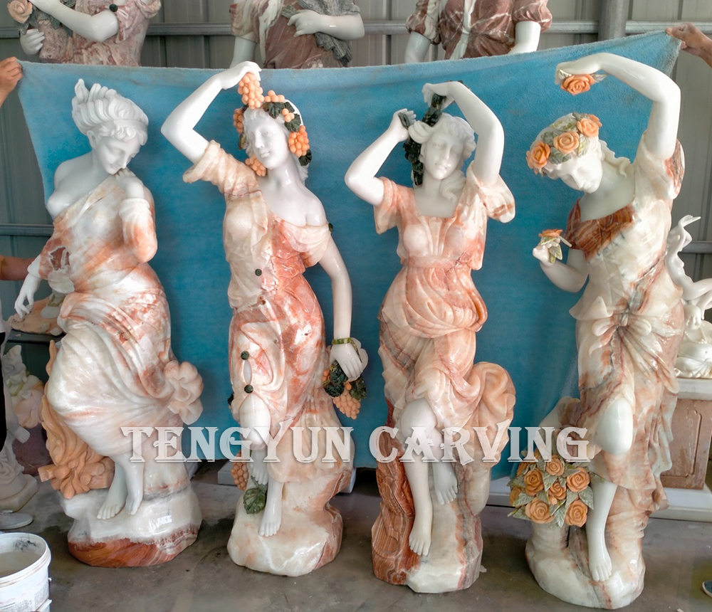A Collection of God Four Season Statues