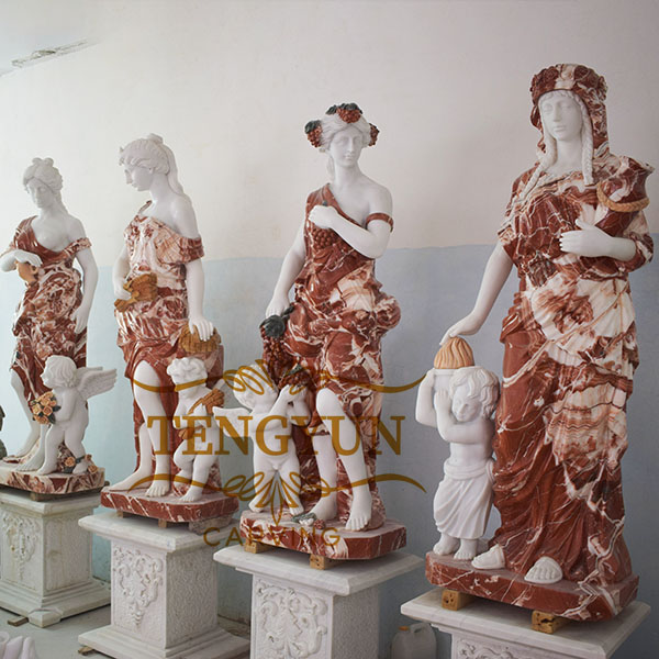 marble four season goddess statue