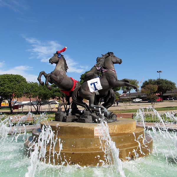 bronze water fountain
