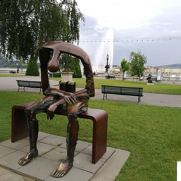 bronze figure decoration