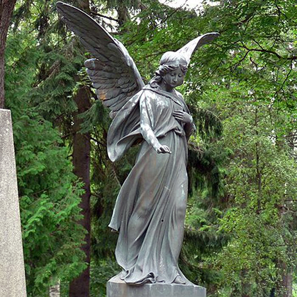 bronze angel statue