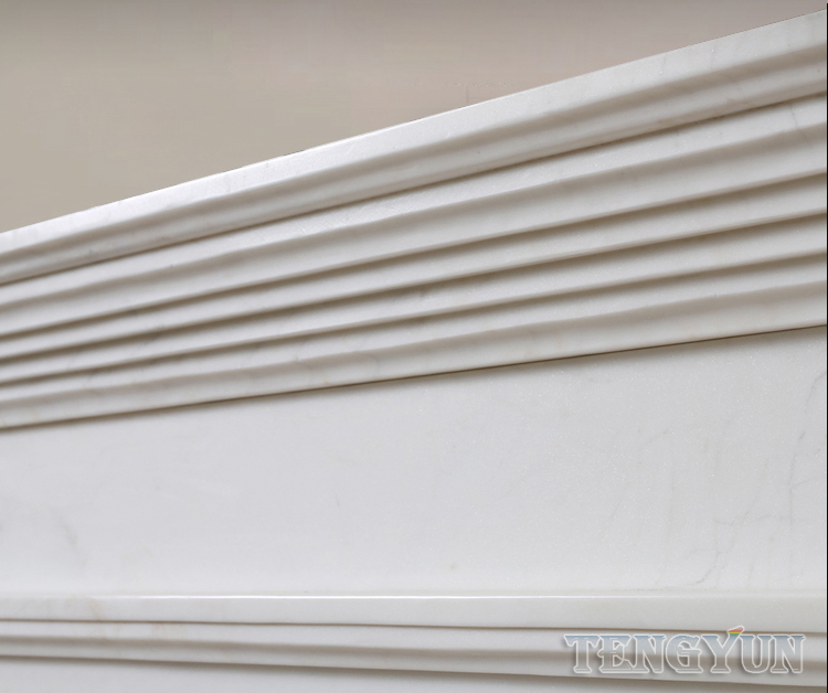 Tengyun Carving-Natural marble carved marble fireplace (1)