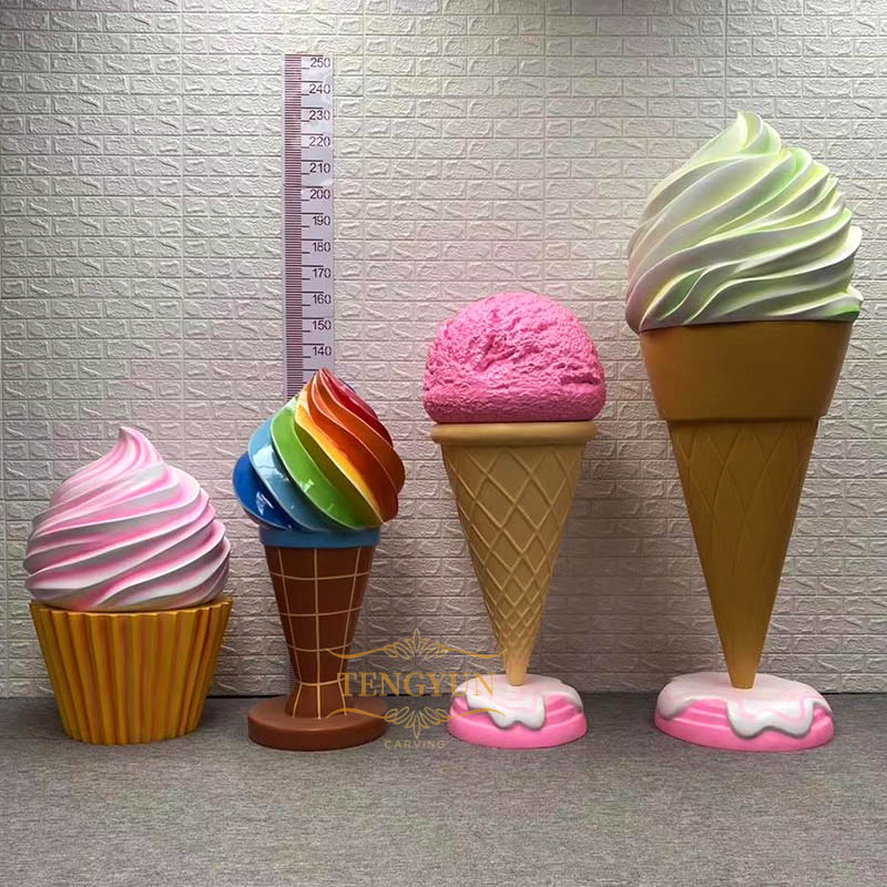 Outdoor decor large resin ice-lolly fiberglass ice cream sculpture (2)