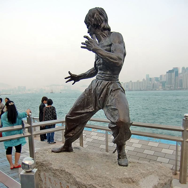 Bronze famous statue Bruce Lee statue from Tengyun (5)