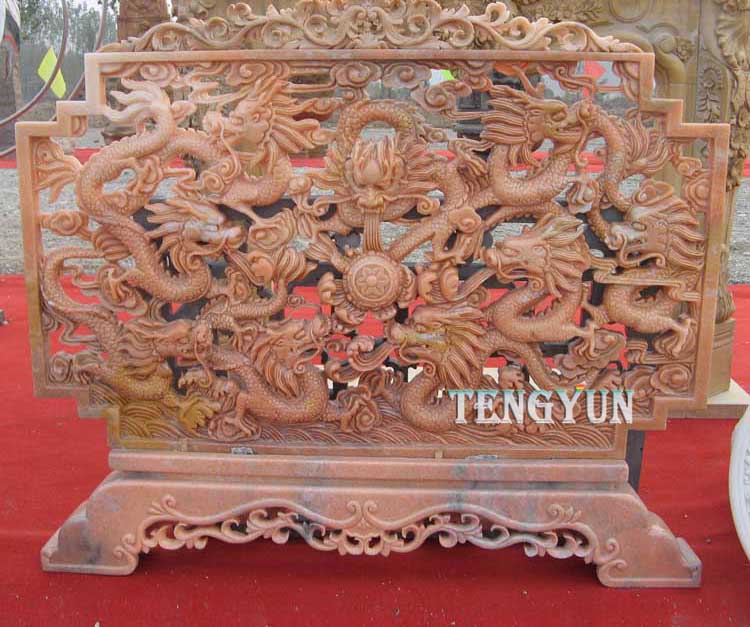 Chinese marble dragon sculpture (9)