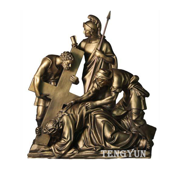religious statues 14 stations of the cross sculpture for sale (3)