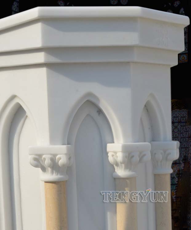 Church Decorative Marble Altar Christian Holy Article Pulpit Stone Lectem Granite Ambo (9)