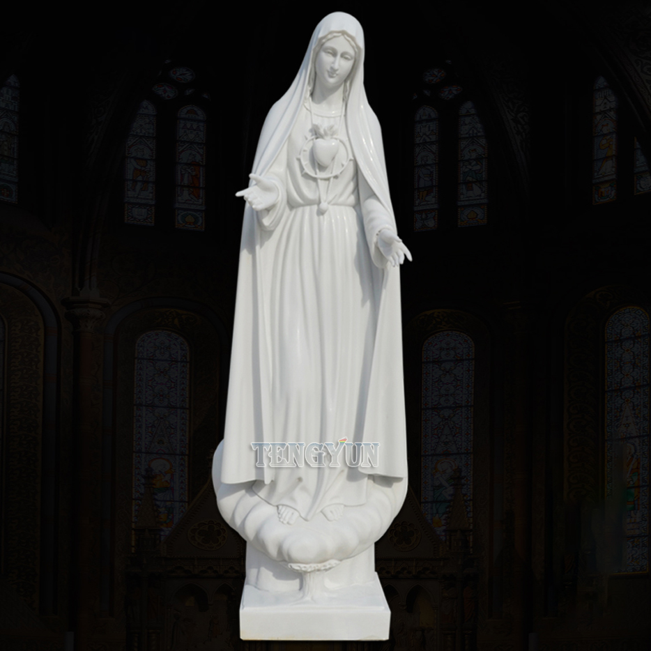 Our Lady of Fatima marble statue (3)