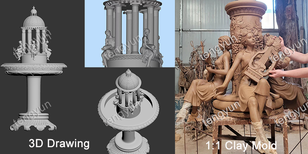 Crafting a Masterpiece: A Detailed Overview of Our Intricate Bronze Fountain Project